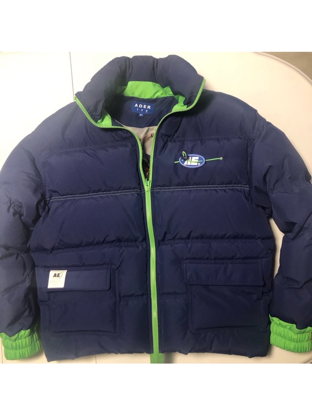 New! Ader Error blue puffer jacket